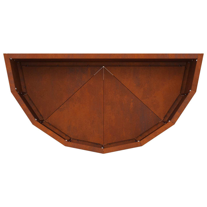 Jardinieră Ruginit 60 x 30 x 35 cm Oțel rezistent de intemperii - WALTI WALTI