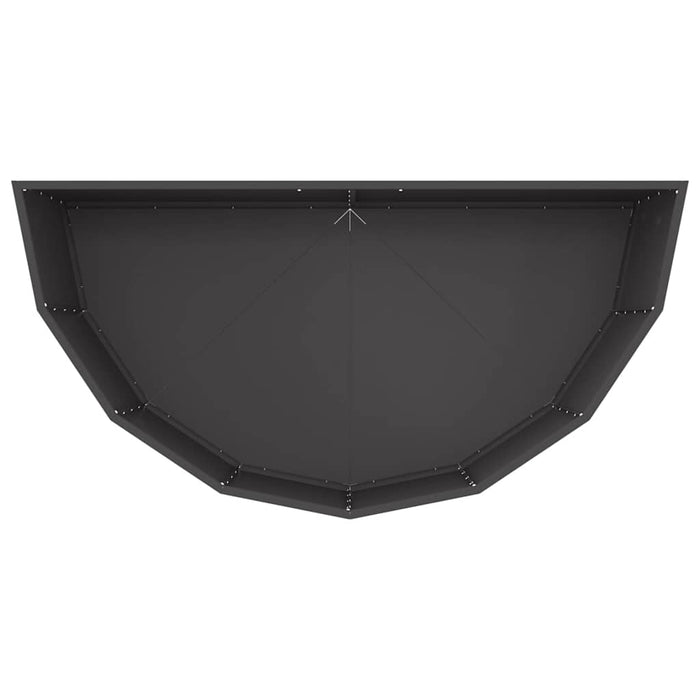 Jardinieră Negru 120 x 60 x 50 cm Oțel - WALTI WALTI