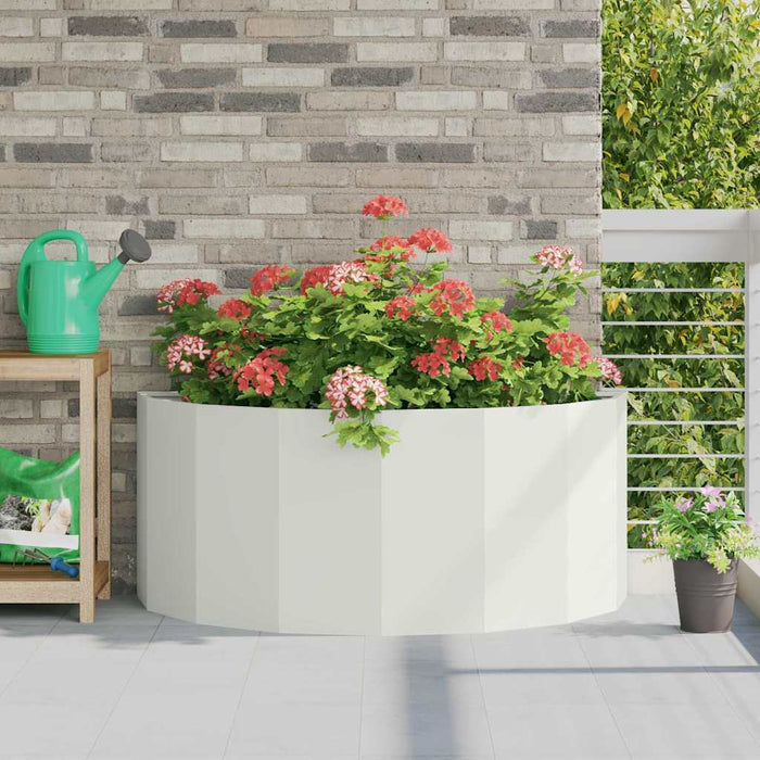 Jardinieră Alb 120 x 60 x 50 cm Oțel - WALTI WALTI