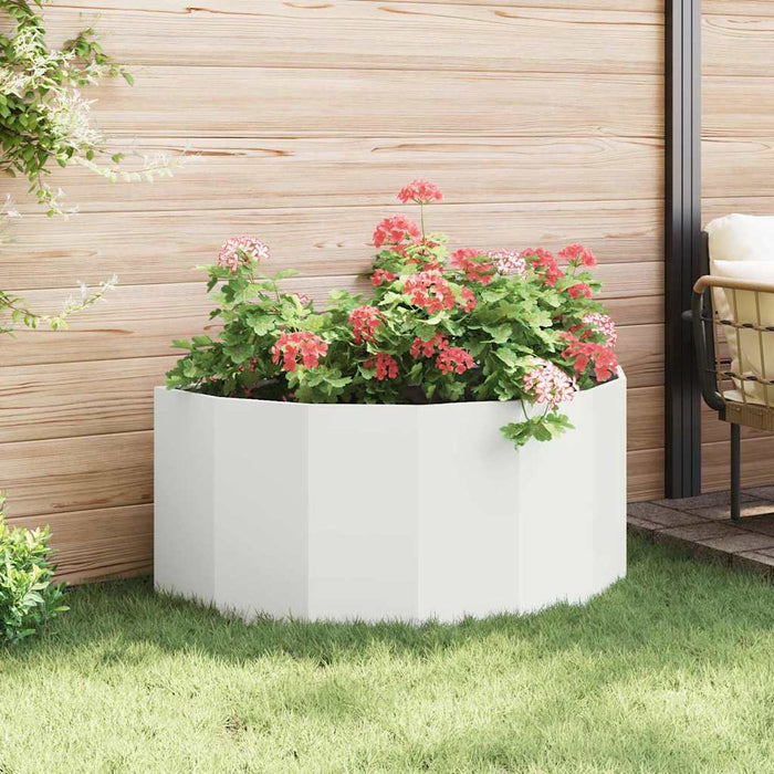 Jardinieră Alb 120 x 60 x 50 cm Oțel - WALTI WALTI