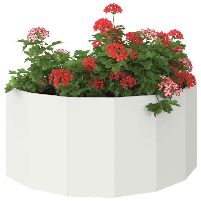 Jardinieră Alb 120 x 60 x 50 cm Oțel - WALTI WALTI