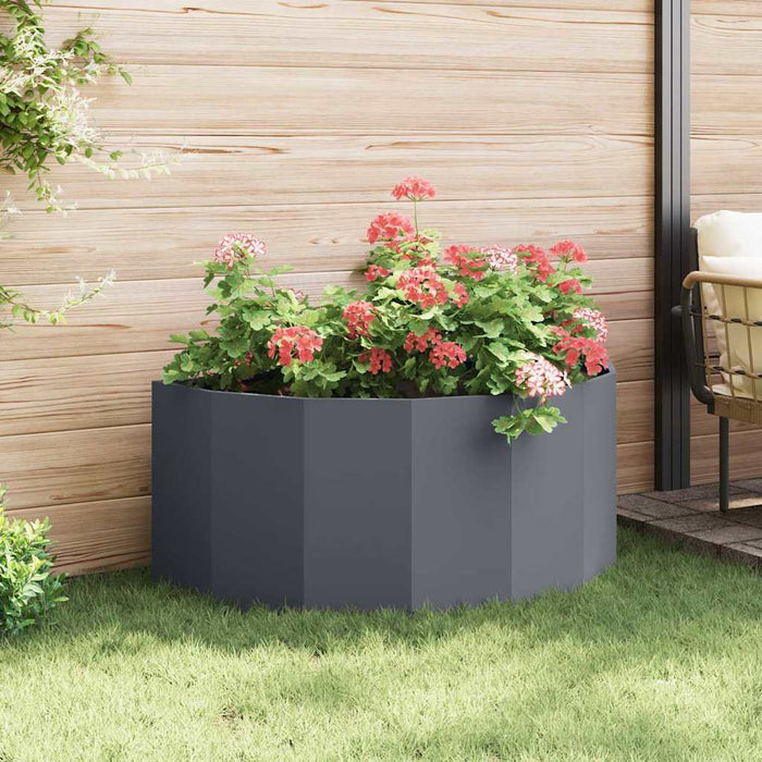 Jardinieră Antracit 120 x 60 x 50 cm Oțel - WALTI WALTI