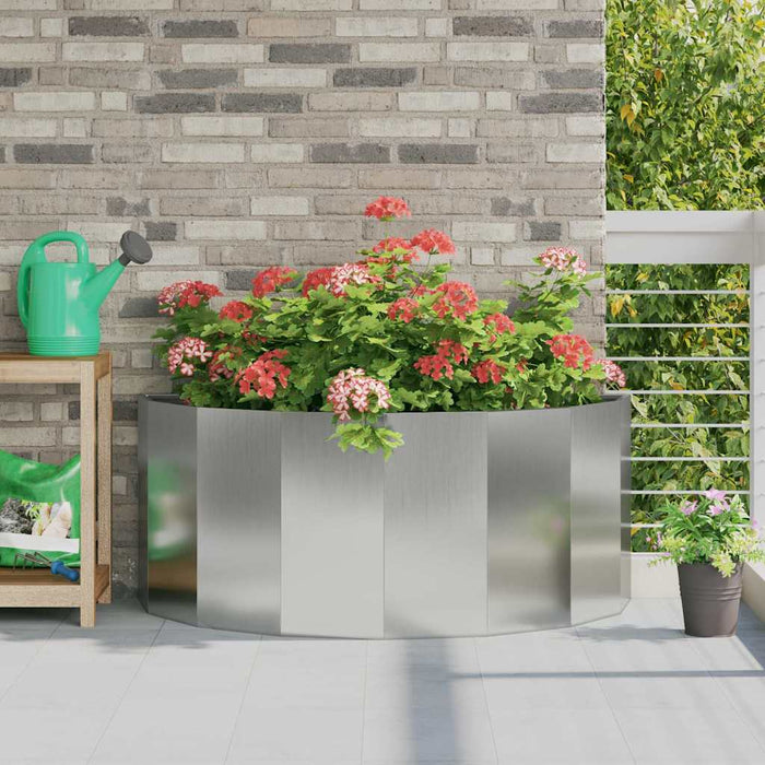 Jardinieră Argintiu 120 x 60 x 50 cm Oțel Galvanizat - WALTI WALTI
