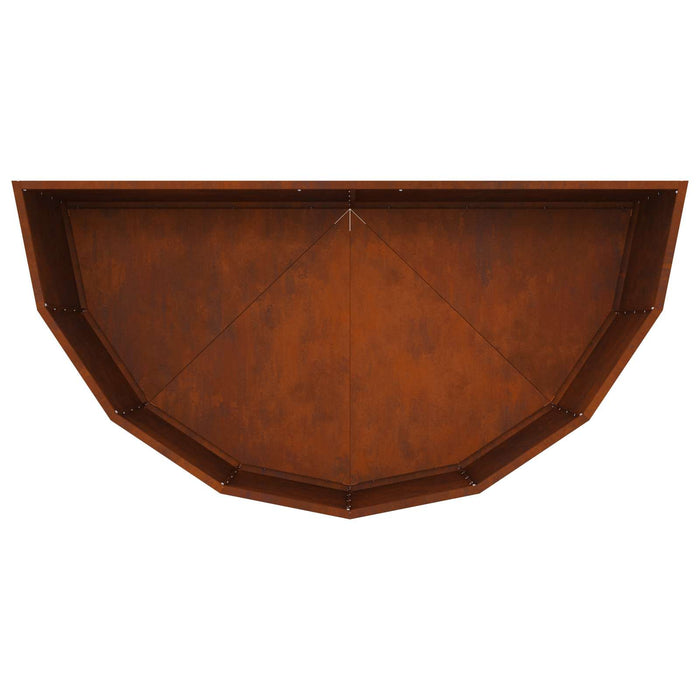 Jardinieră Ruginit 120 x 60 x 50 cm WALTI