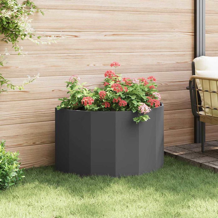 Jardinieră Negru 90 x 45 x 50 cm Oțel - WALTI WALTI