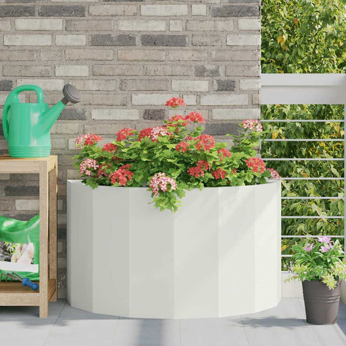 Jardinieră Alb 90 x 45 x 50 cm Oțel - WALTI WALTI