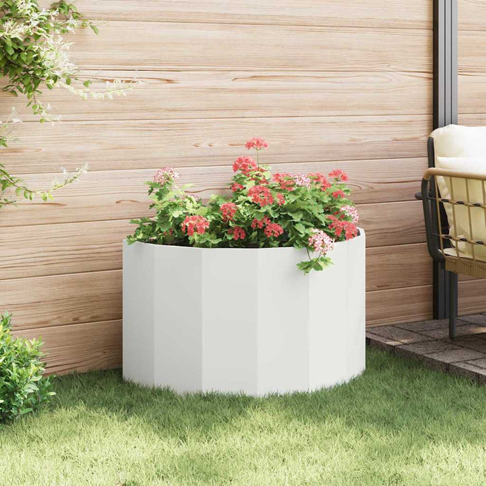 Jardinieră Alb 90 x 45 x 50 cm Oțel - WALTI WALTI