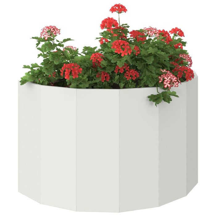 Jardinieră Alb 90 x 45 x 50 cm Oțel - WALTI WALTI