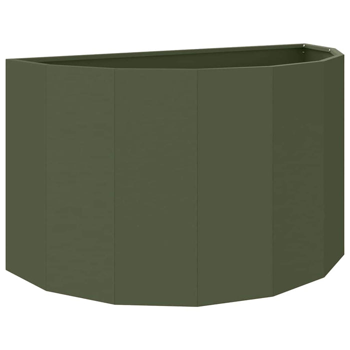 Jardinieră Verde măsliniu 90 x 45 x 50 cm Oțel - WALTI WALTI