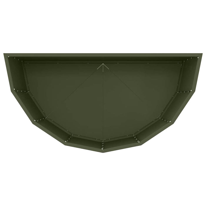 Jardinieră Verde măsliniu 90 x 45 x 50 cm Oțel - WALTI WALTI