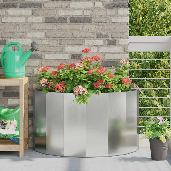 Jardinieră Argintiu 90 x 45 x 50 cm Oțel Galvanizat - WALTI WALTI