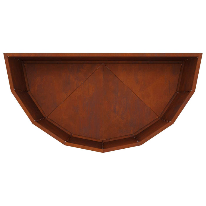 Jardinieră Ruginit 90 x 45 x 50 cm Oțel rezistent de intemperii - WALTI WALTI