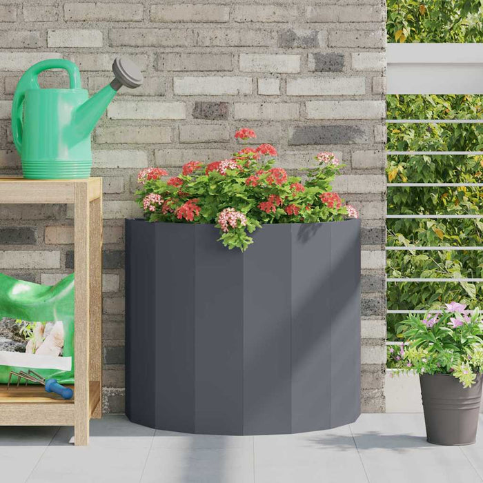 Jardinieră Antracit 60 x 30 x 50 cm Oțel - WALTI WALTI