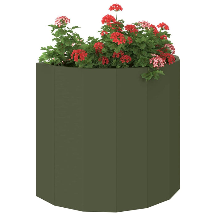 Jardinieră Verde măsliniu 60 x 30 x 50 cm Oțel - WALTI WALTI