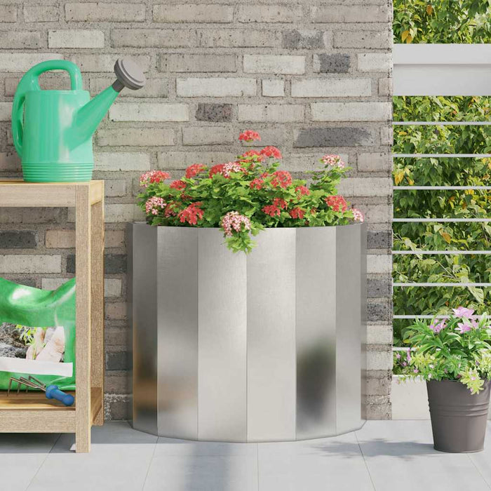 Jardinieră Argintiu 60 x 30 x 50 cm Oţel inoxidabil - WALTI WALTI