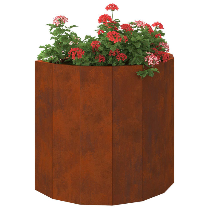 Jardinieră Ruginit 60 x 30 x 50 cm Oțel rezistent de intemperii - WALTI WALTI