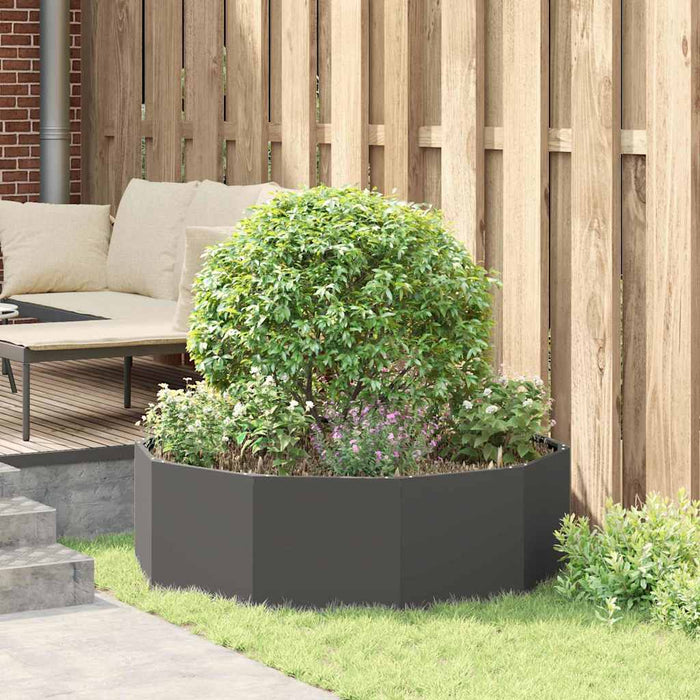 Jardinieră Negru 120 x 120 x 35 cm Oțel - WALTI WALTI