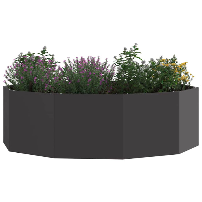 Jardinieră Negru 120 x 120 x 35 cm Oțel - WALTI WALTI