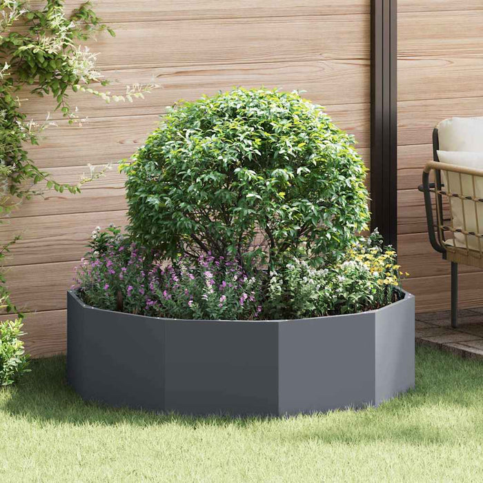 Jardinieră Antracit 120 x 120 x 35 cm Oțel - WALTI WALTI
