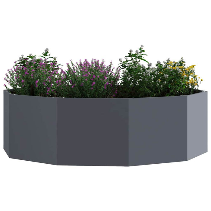 Jardinieră Antracit 120 x 120 x 35 cm Oțel - WALTI WALTI