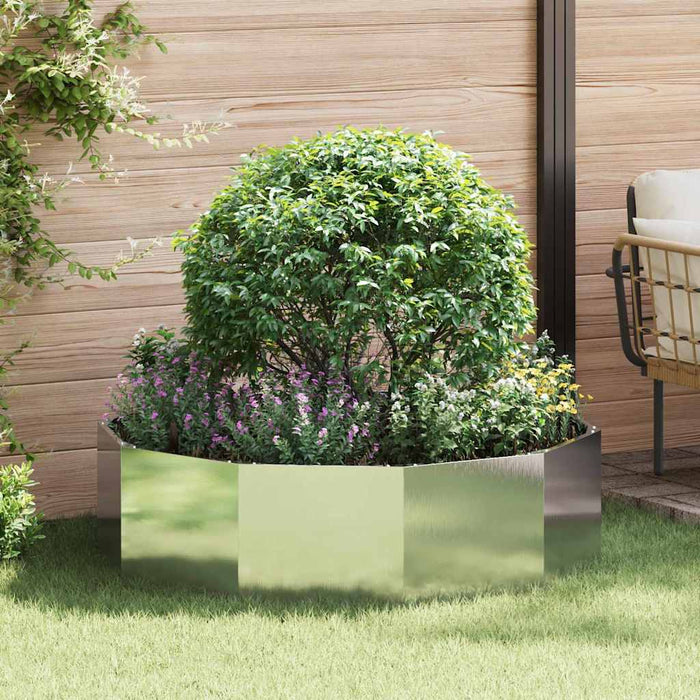 Jardinieră Argintiu 120 x 120 x 35 cm Oţel inoxidabil - WALTI WALTI