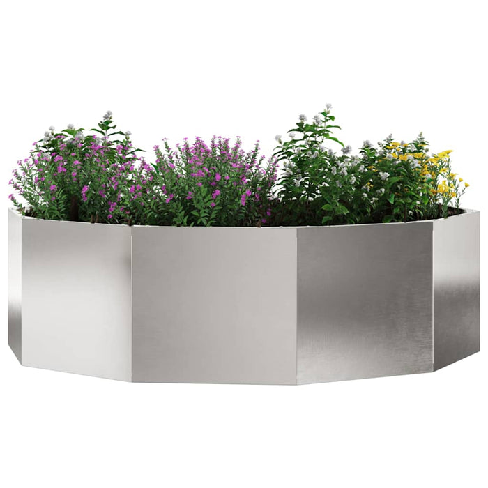 Jardinieră Argintiu 120 x 120 x 35 cm Oţel inoxidabil - WALTI WALTI