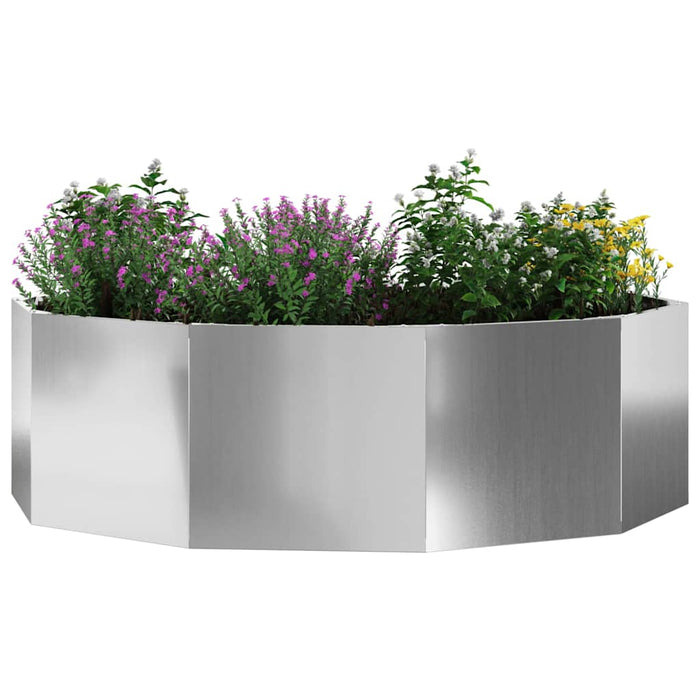 Jardinieră Argintiu 120 x 120 x 35 cm Oțel Galvanizat - WALTI WALTI
