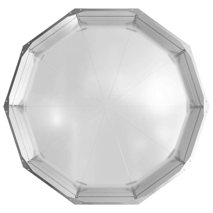 Jardinieră Argintiu 120 x 120 x 35 cm Oțel Galvanizat - WALTI WALTI