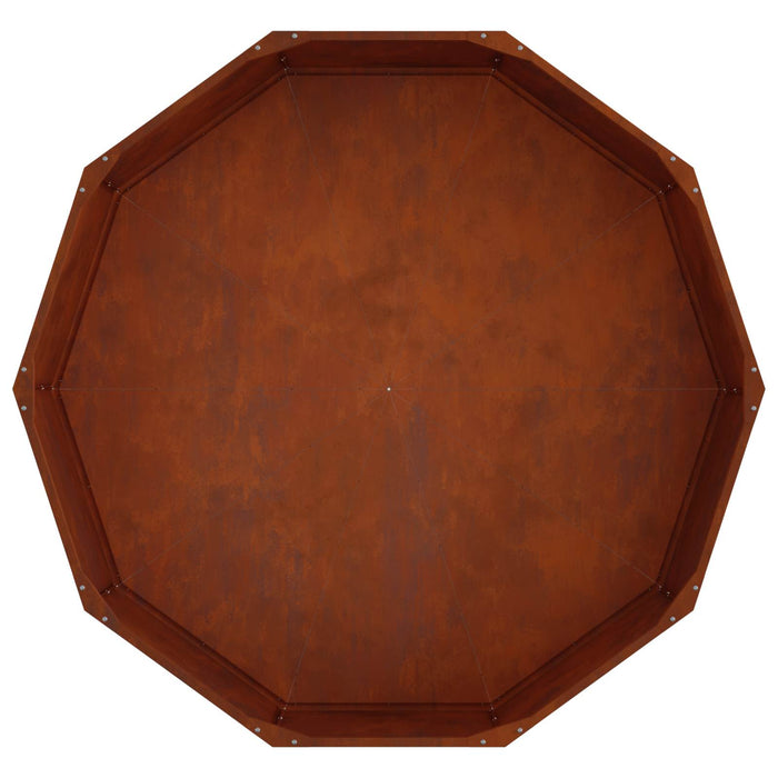 Jardinieră Ruginit 120 x 120 x 35 cm WALTI