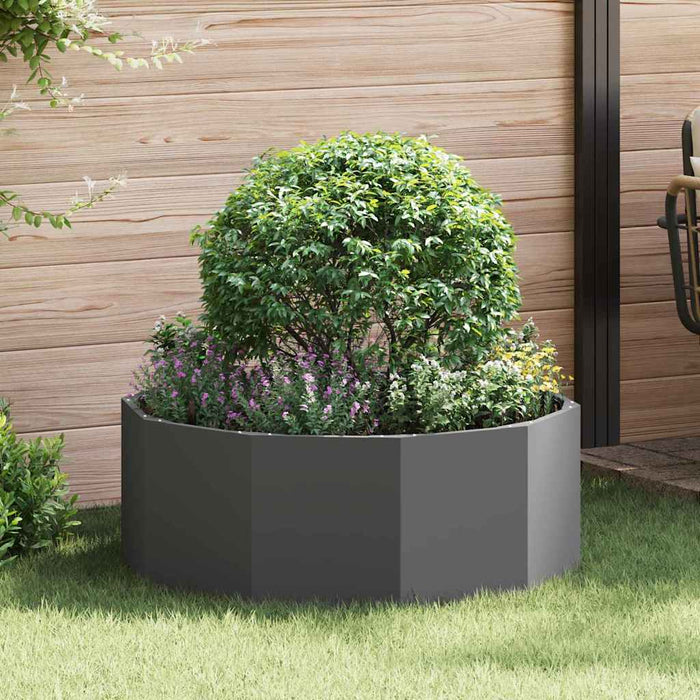 Jardinieră Negru 90 x 90 x 35 cm Oțel - WALTI WALTI