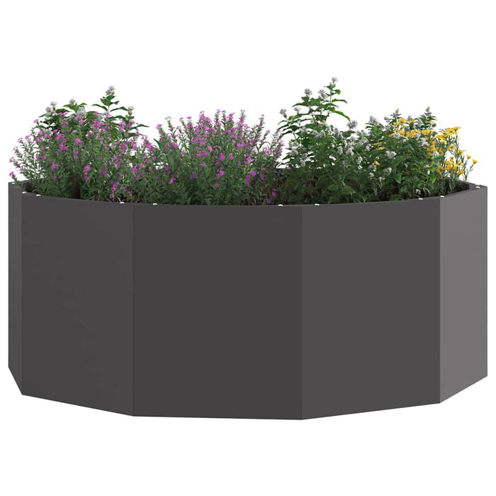Jardinieră Negru 90 x 90 x 35 cm Oțel - WALTI WALTI
