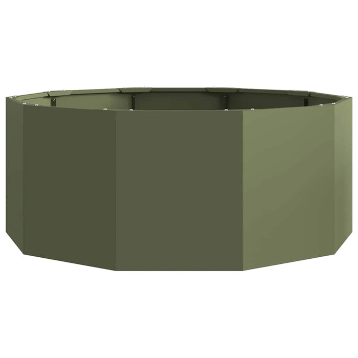 Jardinieră Verde măsliniu 90 x 90 x 35 cm Oțel - WALTI WALTI