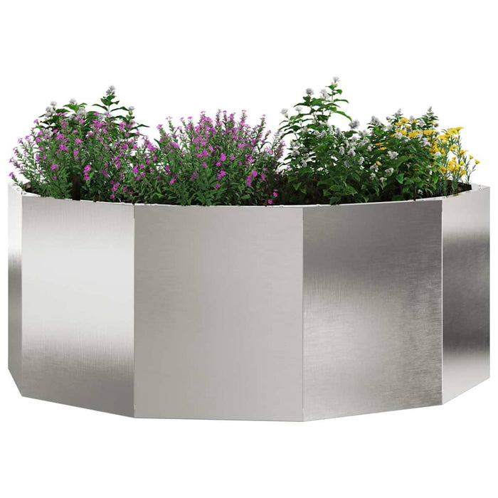 Jardinieră Argintiu 90 x 90 x 35 cm Oţel inoxidabil - WALTI WALTI