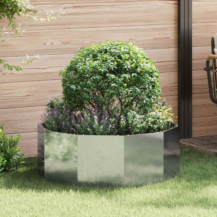 Jardinieră Argintiu 90 x 90 x 35 cm Oțel Galvanizat - WALTI WALTI