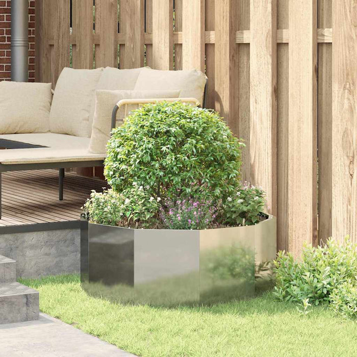 Jardinieră Argintiu 90 x 90 x 35 cm Oțel Galvanizat - WALTI WALTI