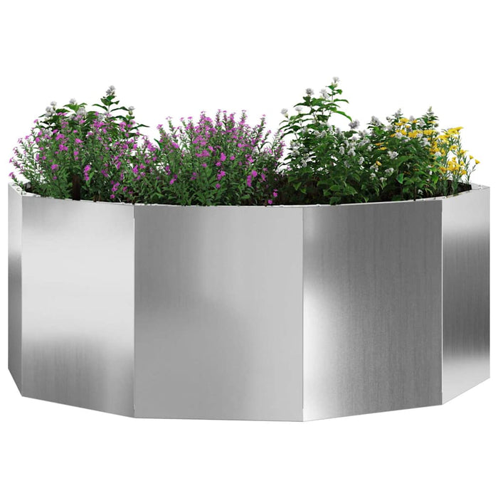 Jardinieră Argintiu 90 x 90 x 35 cm Oțel Galvanizat - WALTI WALTI