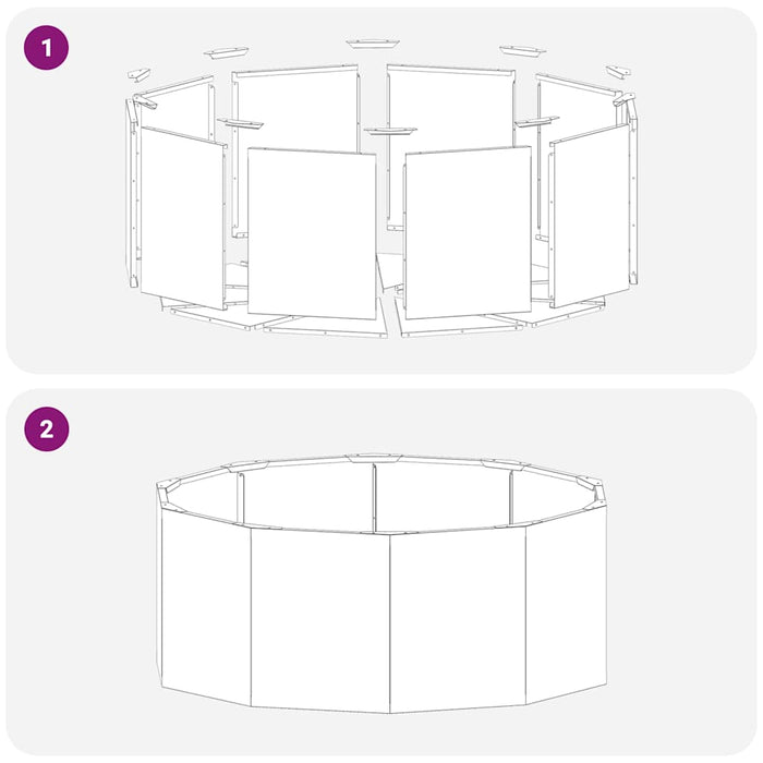 Jardinieră Ruginit 90 x 90 x 35 cm Oțel rezistent de intemperii WALTI