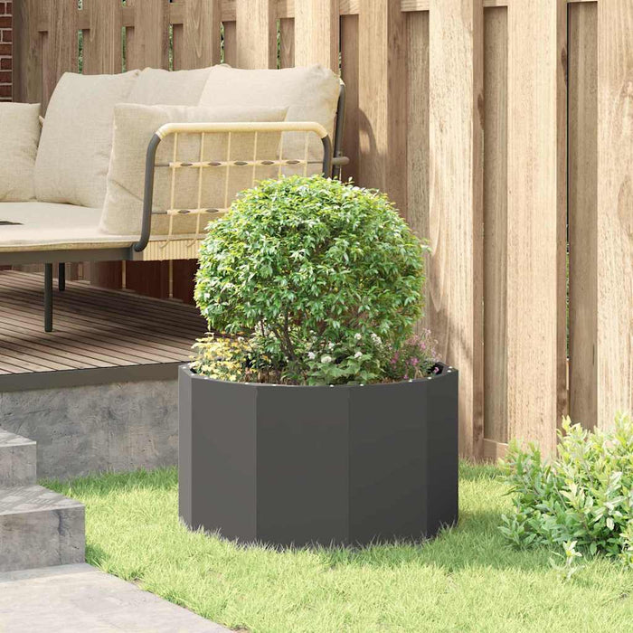 Jardinieră Negru 60 x 60 x 35 cm Oțel - WALTI WALTI