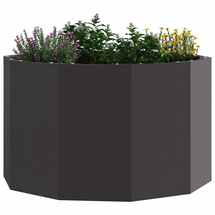 Jardinieră Negru 60 x 60 x 35 cm Oțel - WALTI WALTI