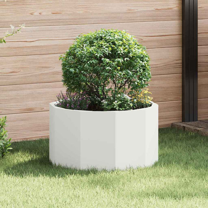 Jardinieră Alb 60 x 60 x 35 cm Oțel - WALTI WALTI