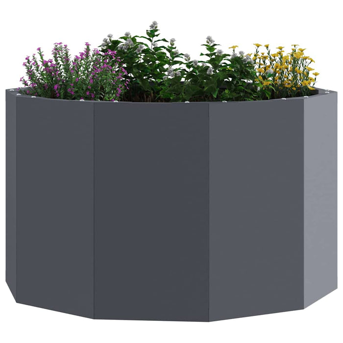 Jardinieră Antracit 60 x 60 x 35 cm Oțel - WALTI WALTI