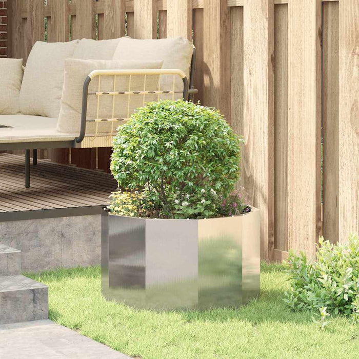 Jardinieră Argintiu 60 x 60 x 35 cm Oţel inoxidabil - WALTI WALTI