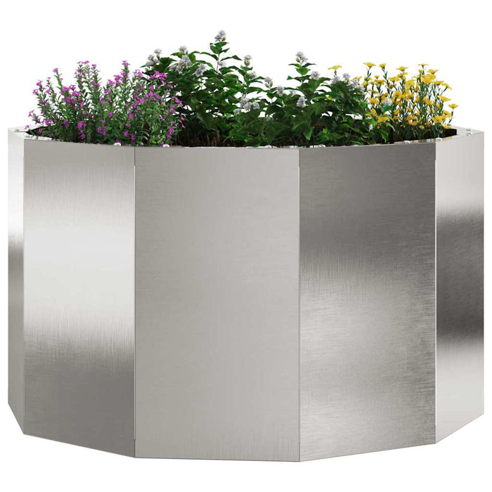 Jardinieră Argintiu 60 x 60 x 35 cm Oţel inoxidabil - WALTI WALTI