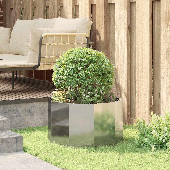 Jardinieră Argintiu 60 x 60 x 35 cm Oțel Galvanizat - WALTI WALTI