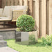 Jardinieră Argintiu 60 x 60 x 35 cm Oțel Galvanizat - WALTI WALTI