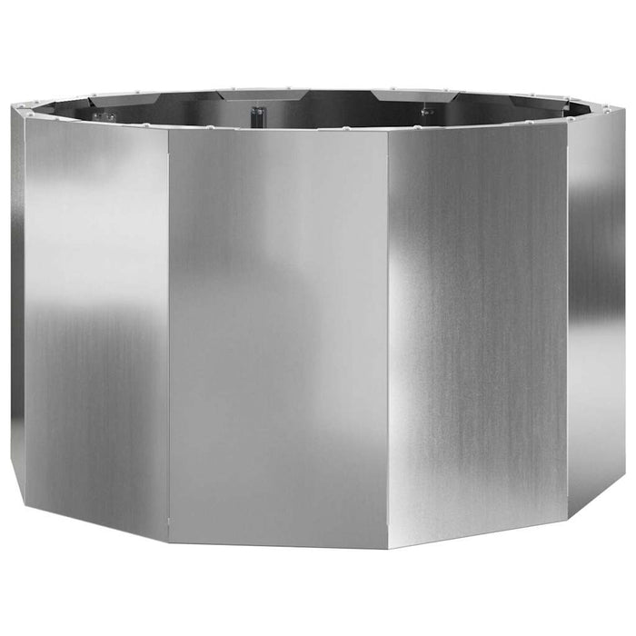 Jardinieră Argintiu 60 x 60 x 35 cm Oțel Galvanizat - WALTI WALTI