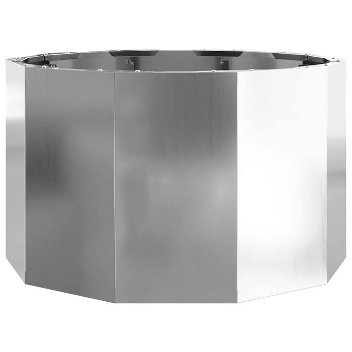 Jardinieră Argintiu 60 x 60 x 35 cm Oțel Galvanizat - WALTI WALTI