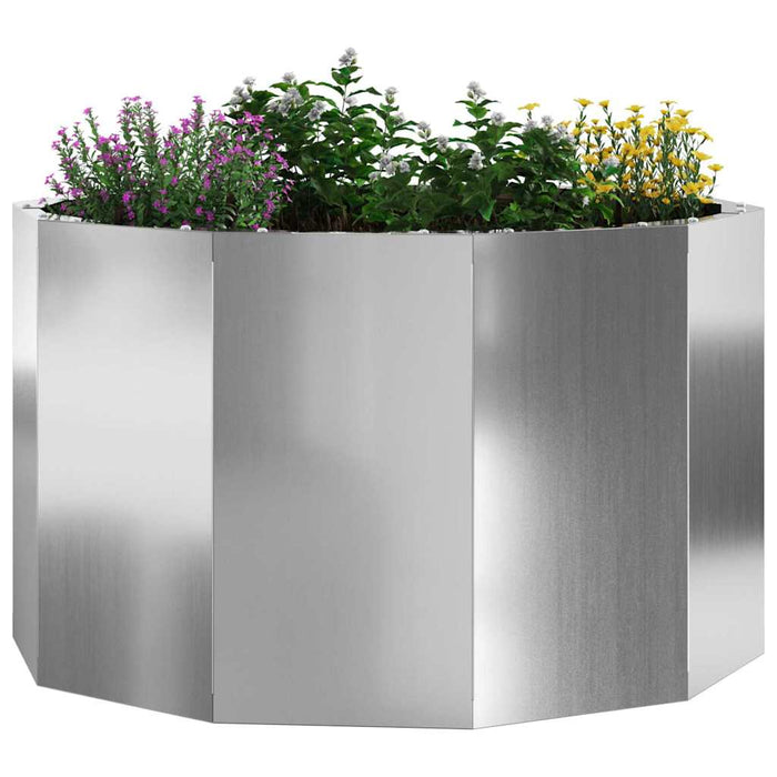 Jardinieră Argintiu 60 x 60 x 35 cm Oțel Galvanizat - WALTI WALTI