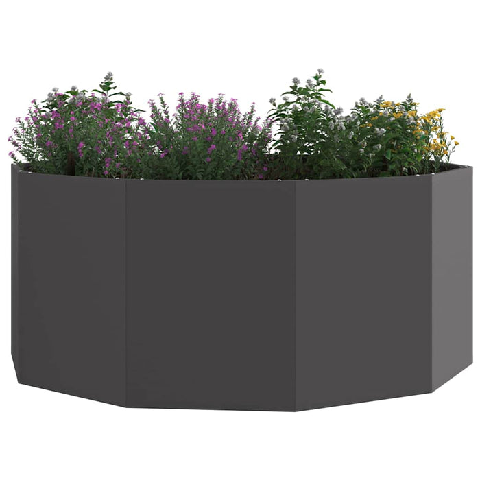 Jardinieră Negru 120 x 120 x 50 cm Oțel - WALTI WALTI