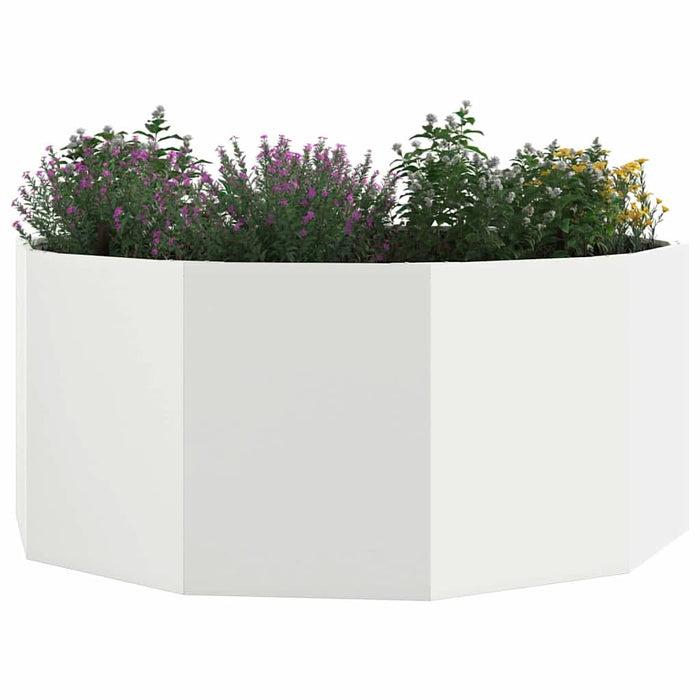Jardinieră Alb 120 x 120 x 50 cm Oțel - WALTI WALTI